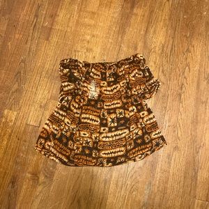 Off shoulder sheer top